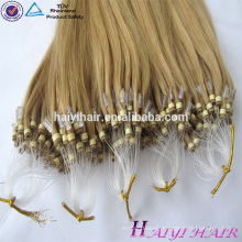 Factory Remy Virgin Human Hair 20 Inch Malaysian Micro Bead Human Hair Extensions